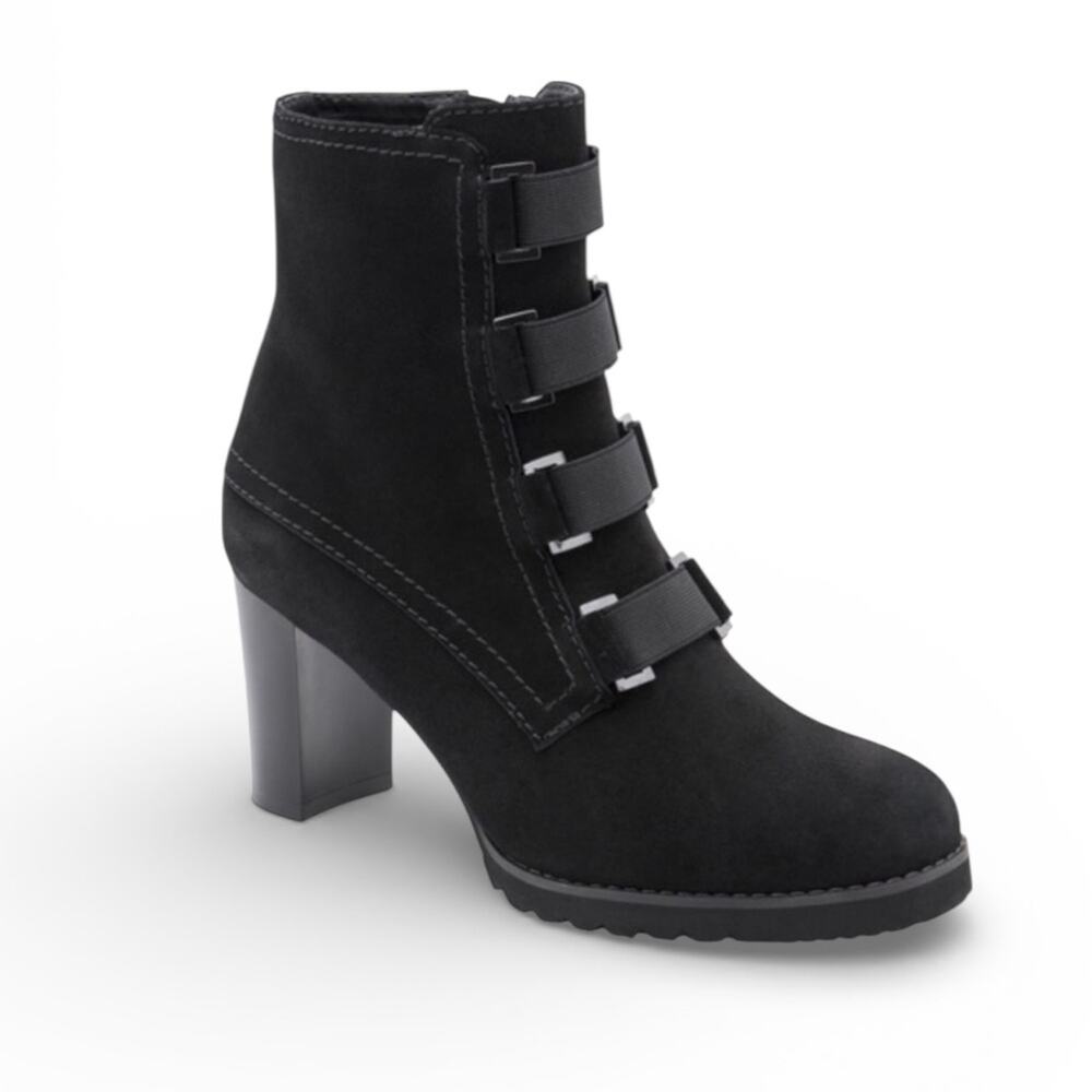 Blondo Ripley Waterproof Black Suede Booties – 6M